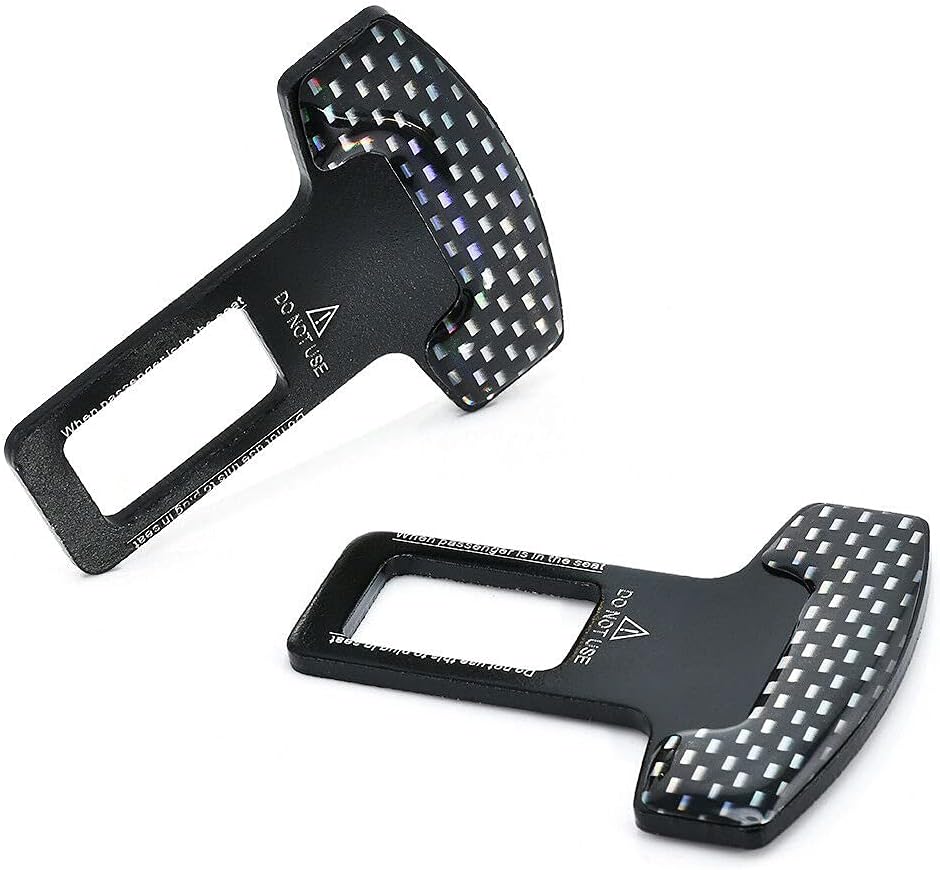 Anceev Car Seat Belt Clip, Universal Seat Belt Buckle Auto Metal Seat Belts Clip 2 Pack: Automotive