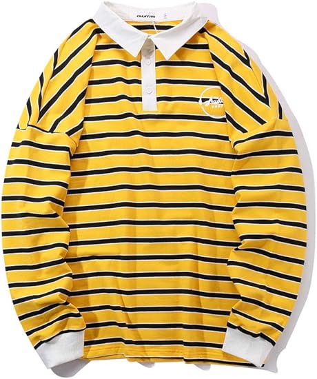 Amazon ポロシャツ メンズ 韓国 アメカジ 19春夏 ダンス 衣装 ストリート系ファッション 卸 ビッグ 原宿系 レディース Hiphop ボーダー Tokyo9 ポロシャツ 通販