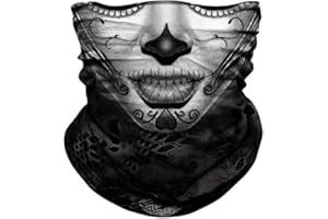 TERNNK Seamless Neck Gaiter Shield Scarf Bandana Face Mask UV Protection for Motorcycle Cycling Riding Running Headbands