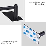 JS Towel Holder Self-Adhesive 40 cm Black Brushed Stainless Steel view 4