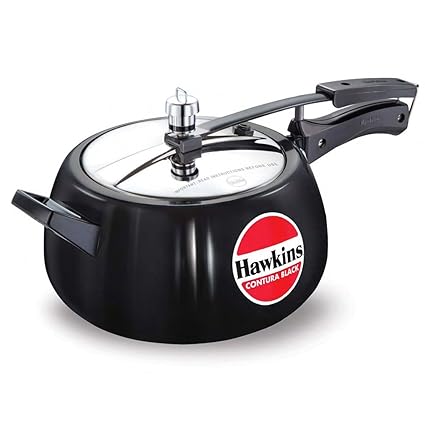 Hawkins Contura 5 Liters Hard Anodized Pressure Cooker by Mercantile International