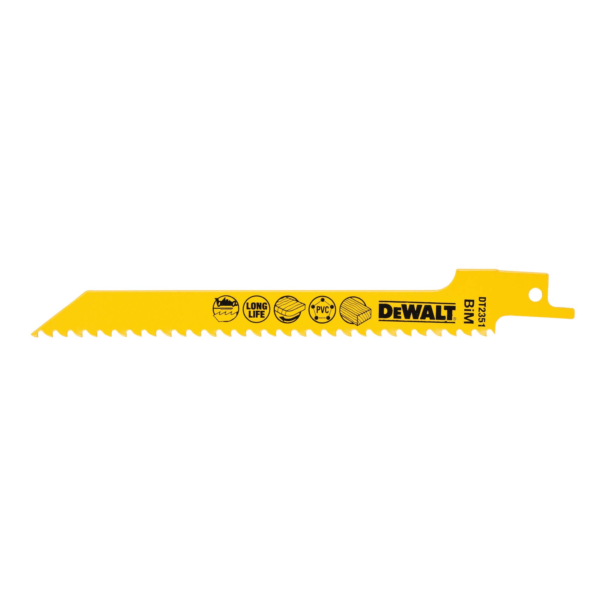 DeWalt DT2351QZ 152mm Reciprocating Blade Fine Fast Cuts and Curve Cutting in Wood