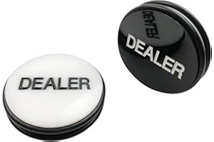 Yuanhe Casino Craps Dealer Button - 3Inch Double Sided Puck Markers Buttons, Great for Poker, Texas Hold 'em & Card Games