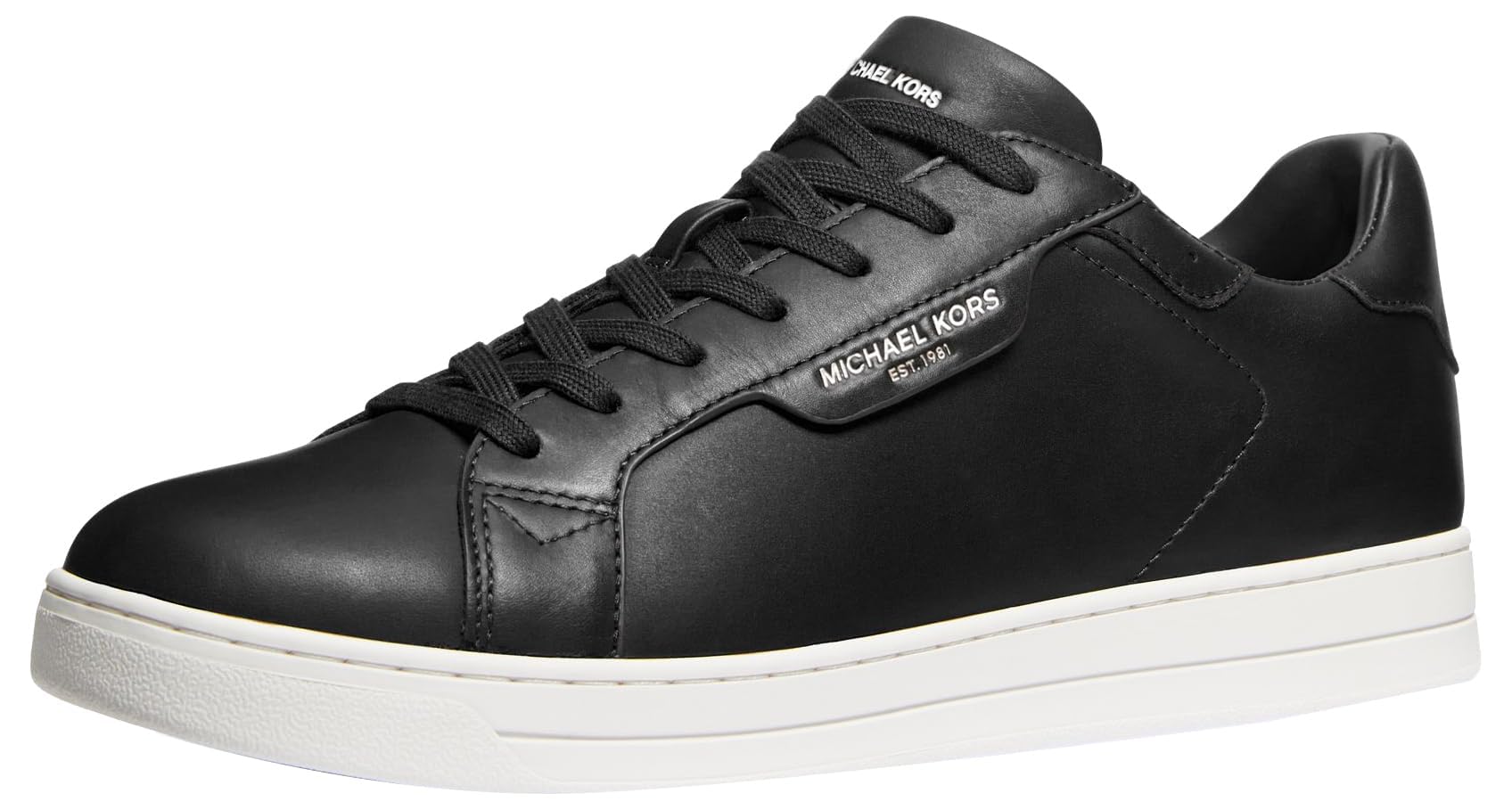 Michael Kors Men’s Keating Lace Up Sneaker, Black, 12