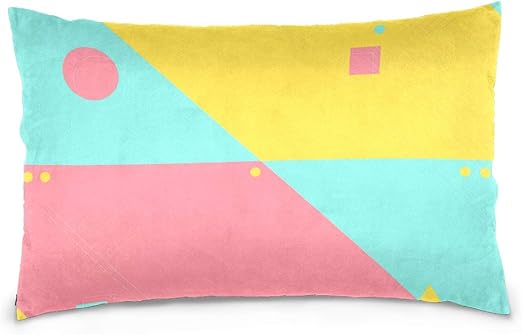 Amazon Com Ileey Abstract With Memphis Shapes Pillow Case Cover