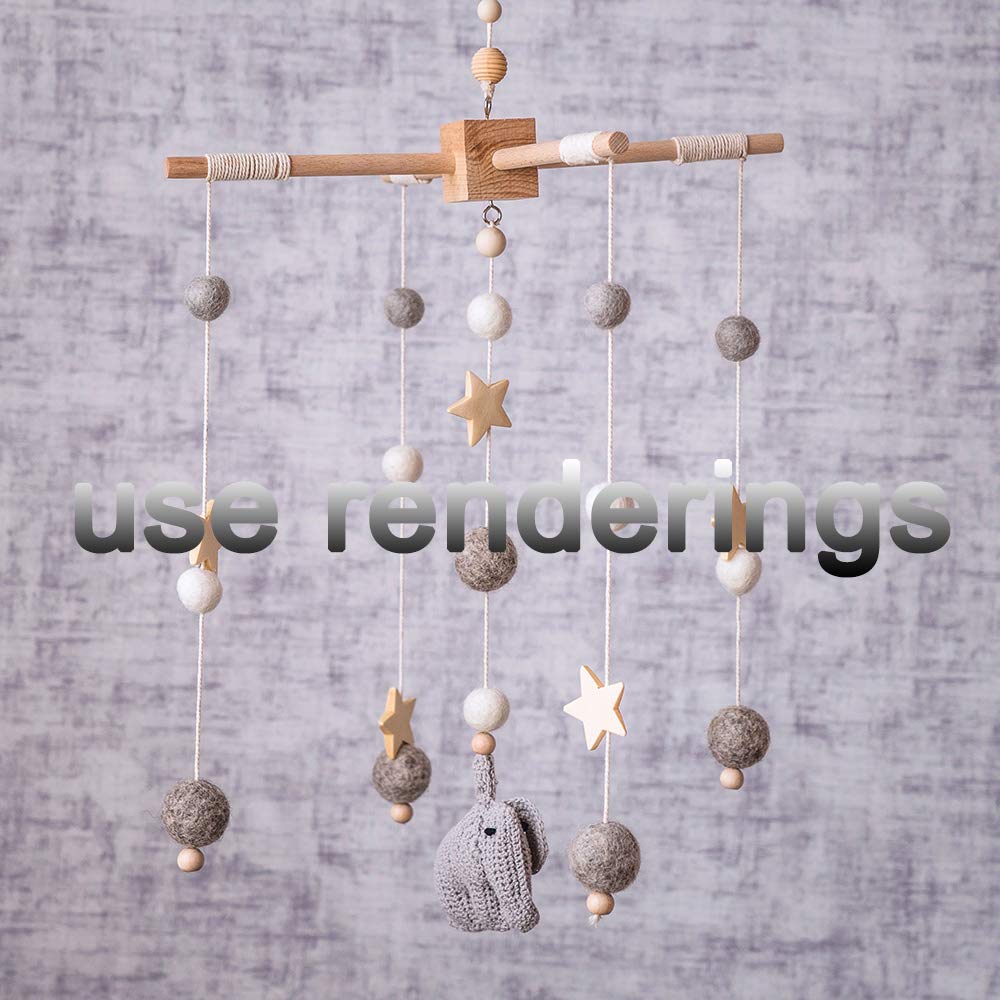 Diy Baby Wooden Mobile Frame Hanger Nursery Mobile Kit Frame Crib Decor Mobiles