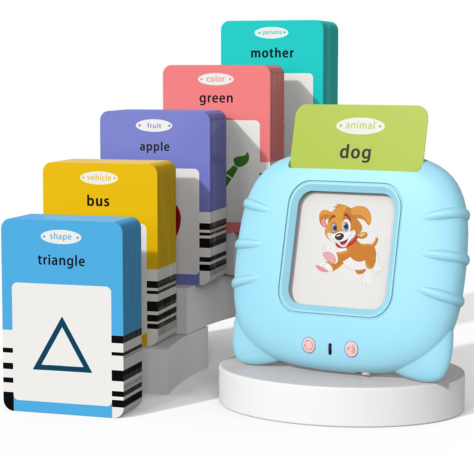Startcan Toddler Learning Toys for 2 3 4 5 Year Old Boys and Girls, Autism Sensory Toys for Autistic Children, Speech Therapy Toys, 112 Cards - 224 Sight Words Talking Flash Cards