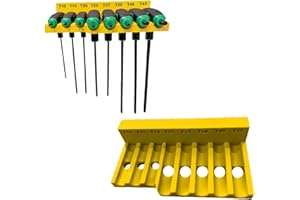 Magnetic T-Handle Hex Key Holder for ICON Sets – Space-Saving Tool Organizer for Tool Carts & Toolboxes (torx)