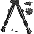 TWOD Tactical Rifle Bipods Adjustable 6-9/6.3-6.9 inch Fit Picatinny Rail with Extra Adapter