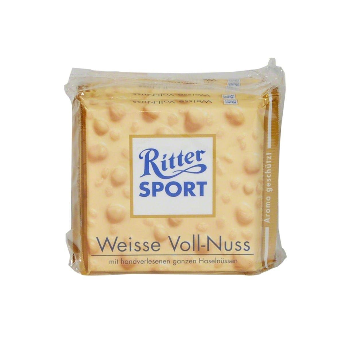 Ritter Sport Schokolade weiße Voll-Nuss - 5 x 100 g: Amazon.de: Lebensmittel & Getränke - Weisse Schokolade