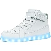 IGxx LED Light Up Shoes for Men USB Recharging High Top LED Sneakers Women Kids