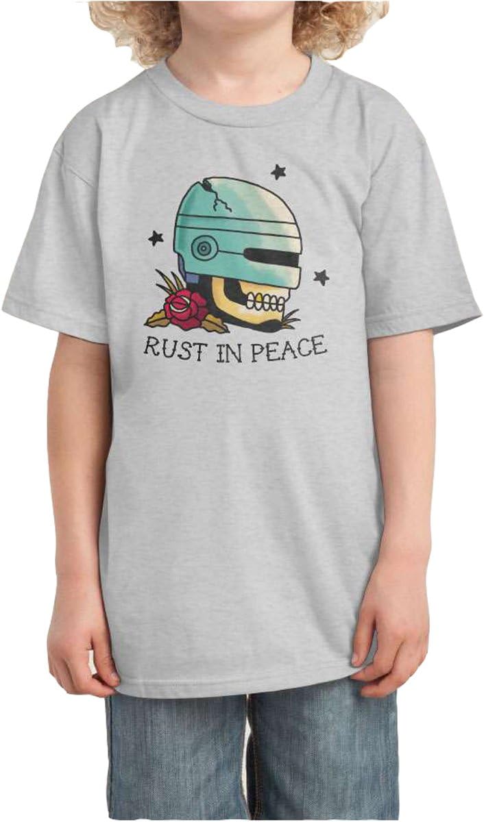 BEIIIOU Kid's Rust in Peace Funny Design Tshirt