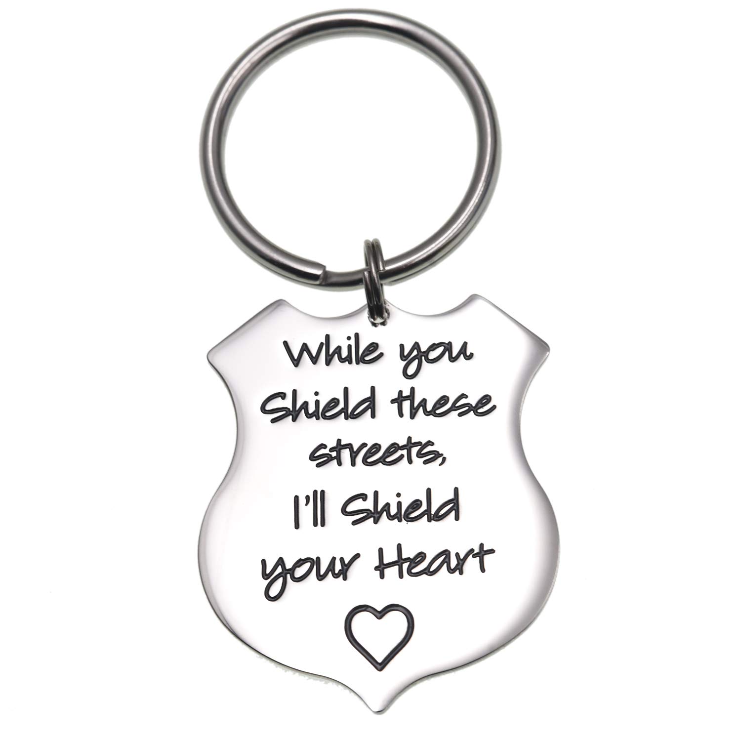 LParkin When You Shield These Streets I Will Shield Your Heart Keychain