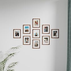 Vittanly 8x10 Picture Frames for Wall Set of