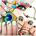 Pangda 9000 Pieces 4 Size Nail Art Rhinestones Set with 4 Boxes Nail Gems and Pick up Tweezer (Multi-Color)