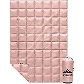 zzlamb Camping Blanket for Cold Weather,Outdoor Puffy Blanket Portable Down Alternative,Windproof Warm Cloak with Snaps,Cozy Quilt Backpacking Picnic RV Travel Plane Car Hammock Beach Climbing