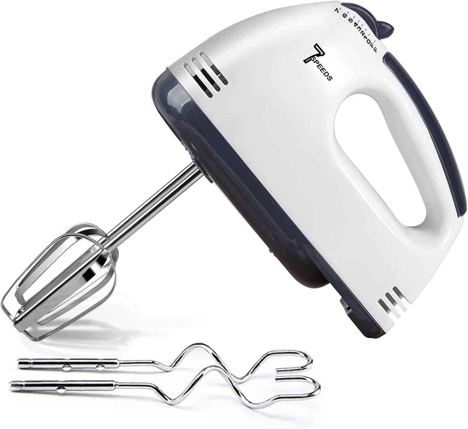 GOLDCHAMP Electric Hand Mixer, 7Speed Low Noise Durable Egg Whisk, Lightweight