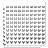 Michigan State Spartan Logo Secondary Heart Shaped Planner Calendar Scrapbook Craft Stickers