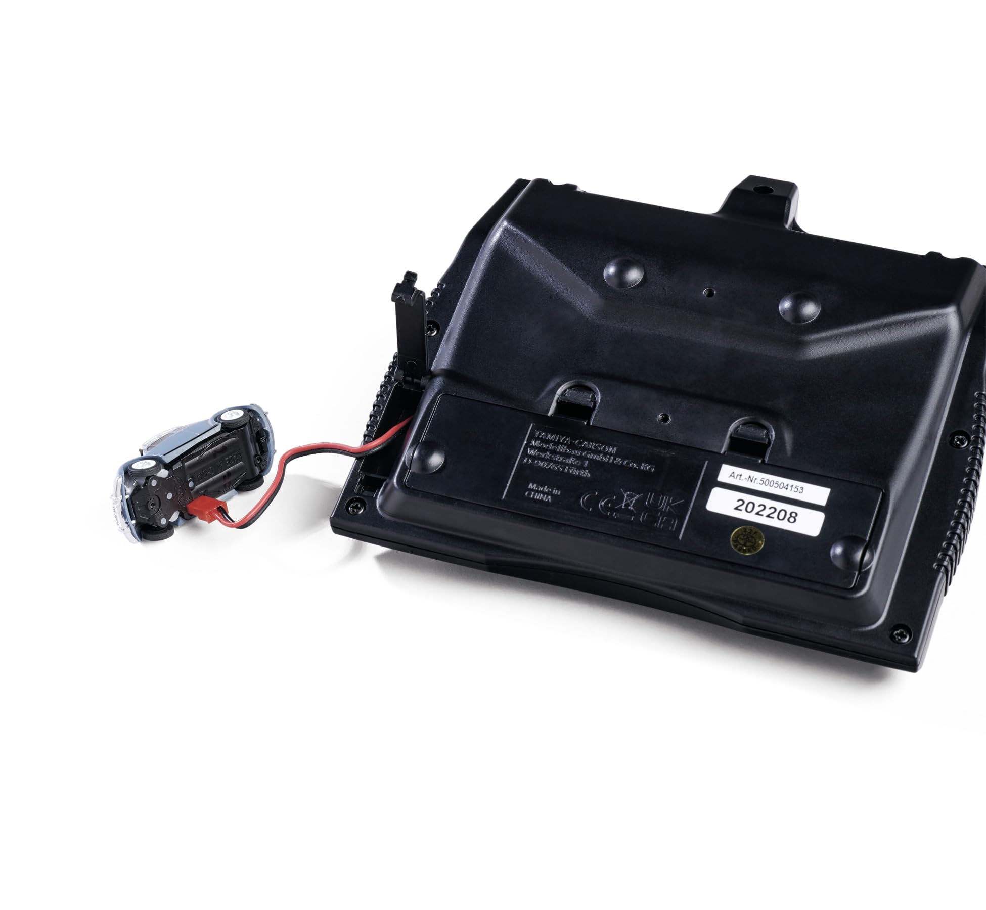 Carson 500504149 1:87 VW Beetle Wintersport Version 2,4GHz 100% - Fahrfertiges Modell, RC Auto, H0 Auto,RC Modell,Diorama Fahrzeug, Blau 4