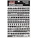 JAM PAPER Self Adhesive Alphabet Letter Stickers - Black - Upper Case - 372 Stickers/Pack