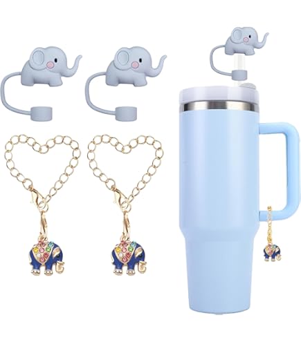Couvre-paille éléphant De 10 Mm Pour Accessoires De Tasse Stanley