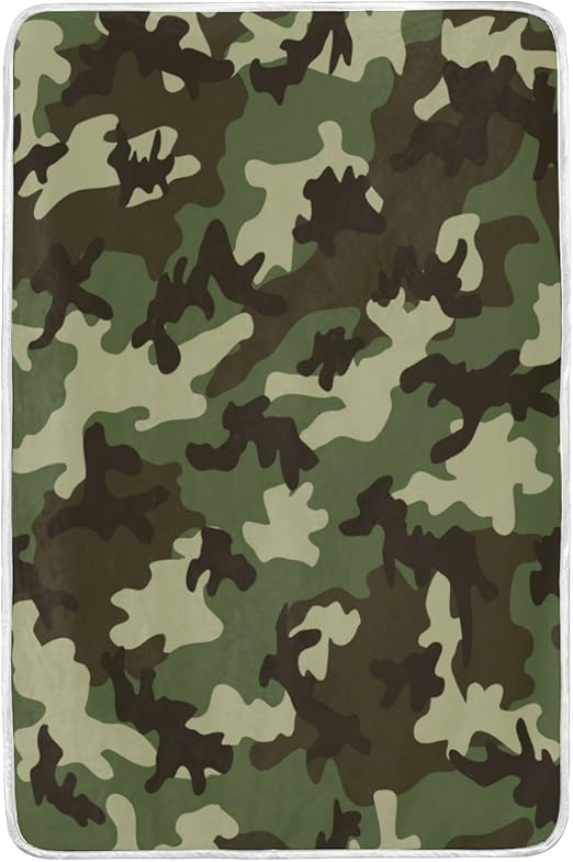 Amazon Com Alaza Home Decor Military Camouflage Camo Soft Warm