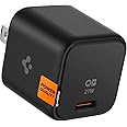 USB C Charger, Spigen 27W Wall Charger, 25W Super Fast Charger Type C, USB-C PD PPS Charging for Galaxy S25 Series S24 S23 S21 FE Z Fold Flip 6 iPhone 16 15 14 Plus Pro Max Mini iPad M4 iPad Air M2