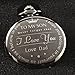 Memory Gift, to My Son - Love Dad, Pocket Watch for Son, Gifts to Son, Father to Son, Dad to Son, Father's Day Gifts Ideas, Mother's Day Gifts, Birthday Gift, Keepsake Gift, Son in Law, Bonus Son