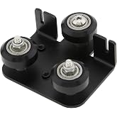 CR10 3D Extruder Back Support Plate with Pulley Extruding Backplate | Fit for Ender 3/Ender 3s/Ender 3 Pro/Cr-10/Cr-10S/S4/S5 Series,Aluminum Extrusions Frame 3D Printers