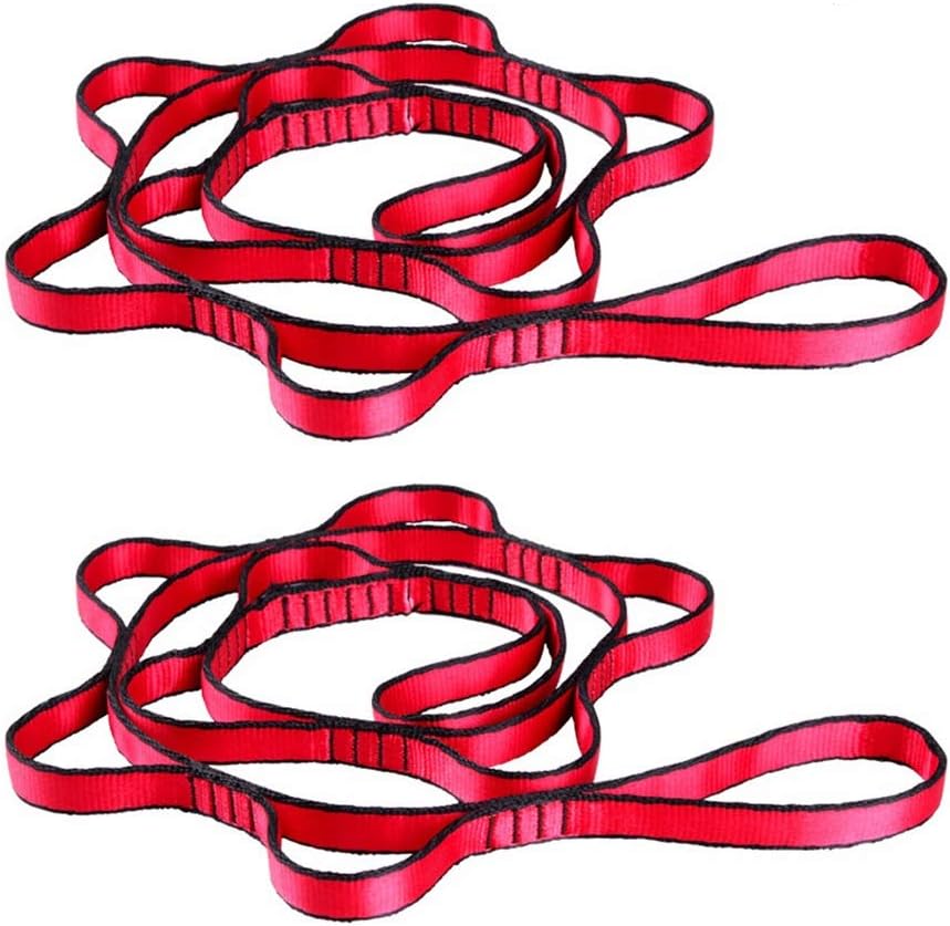 2 Pieces Strong Climbing Strap,Hammock Tree Strap Belt Tree Swings Suspension Hanging Nylon Strap Rope Strong Daisy Chain