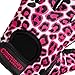 Contraband Pink Label 5297 Womens Design Series Leopard Print Lifting & Rowing Gloves (Pair) - Lightweight Vegan Medium Padded Microfiber Amara Leather w/Griplock Silicone (Pink/White Small)