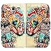 Bfun Packing Colorful Floral Elephant Wallet Leather Cover Case for Samsung Galaxy S3