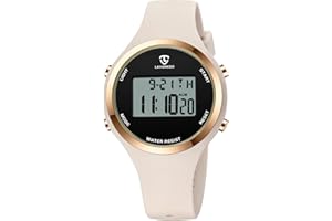L LAVAREDO Watches for Women 3ATM Waterproof Outdoor Digital Sport Watches Stopwatch Wrist Watch with Alarm Clock, Gifts for Women/Girls