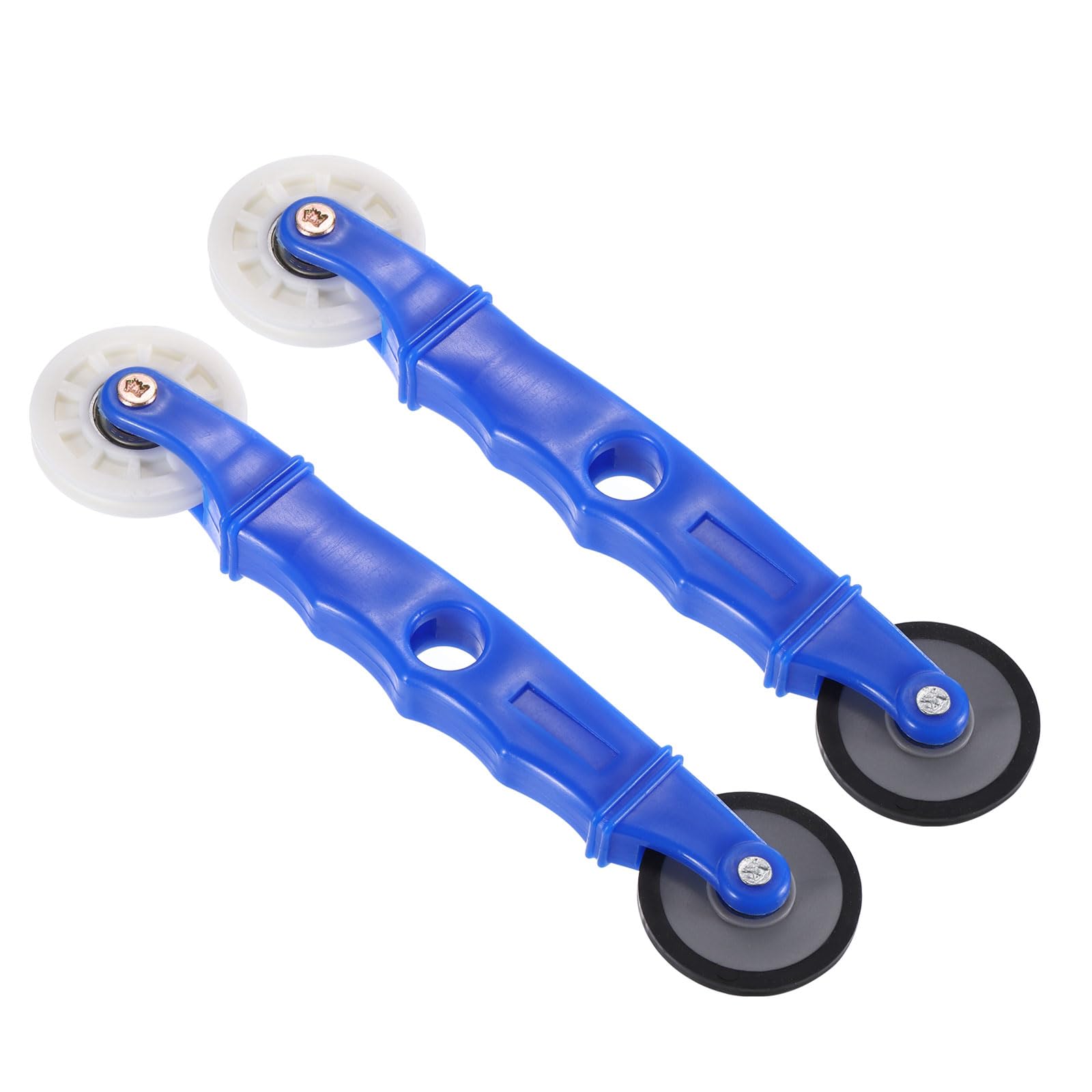 PATIKIL LED Strip Channel Roller Tool, 2 Pcs Flat/U-Groove Wheels with Plastic Handle Quick Installation Tool for 5-10mm Wide LED Strip