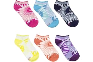 Robeez Children/Youth No Show Cotton Rich Socks for Everyday Wear, 6-Pack, Girls, Boys, Unisex, 1-6 Years