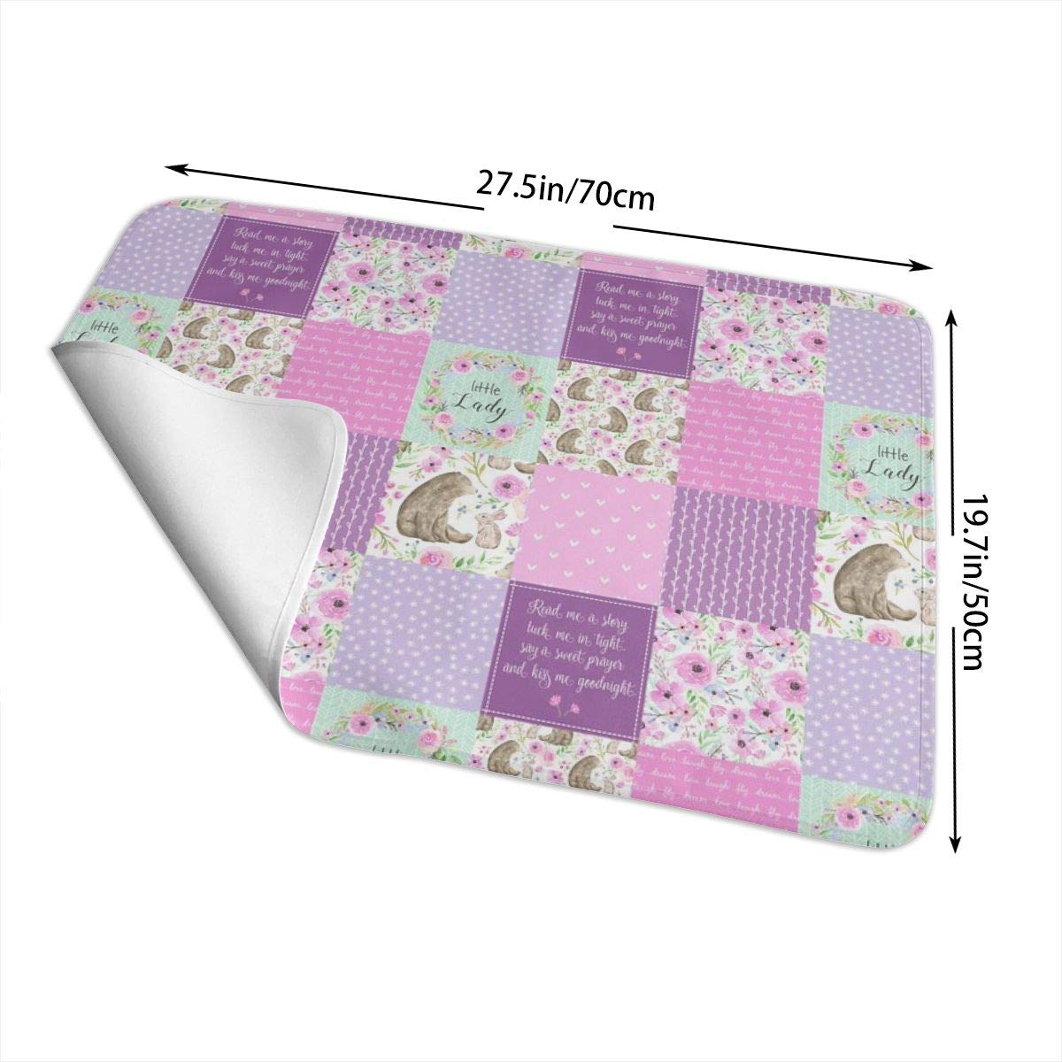 Little Lady Patchwork Quilt - Woodland Bear + Bunny Floral ...