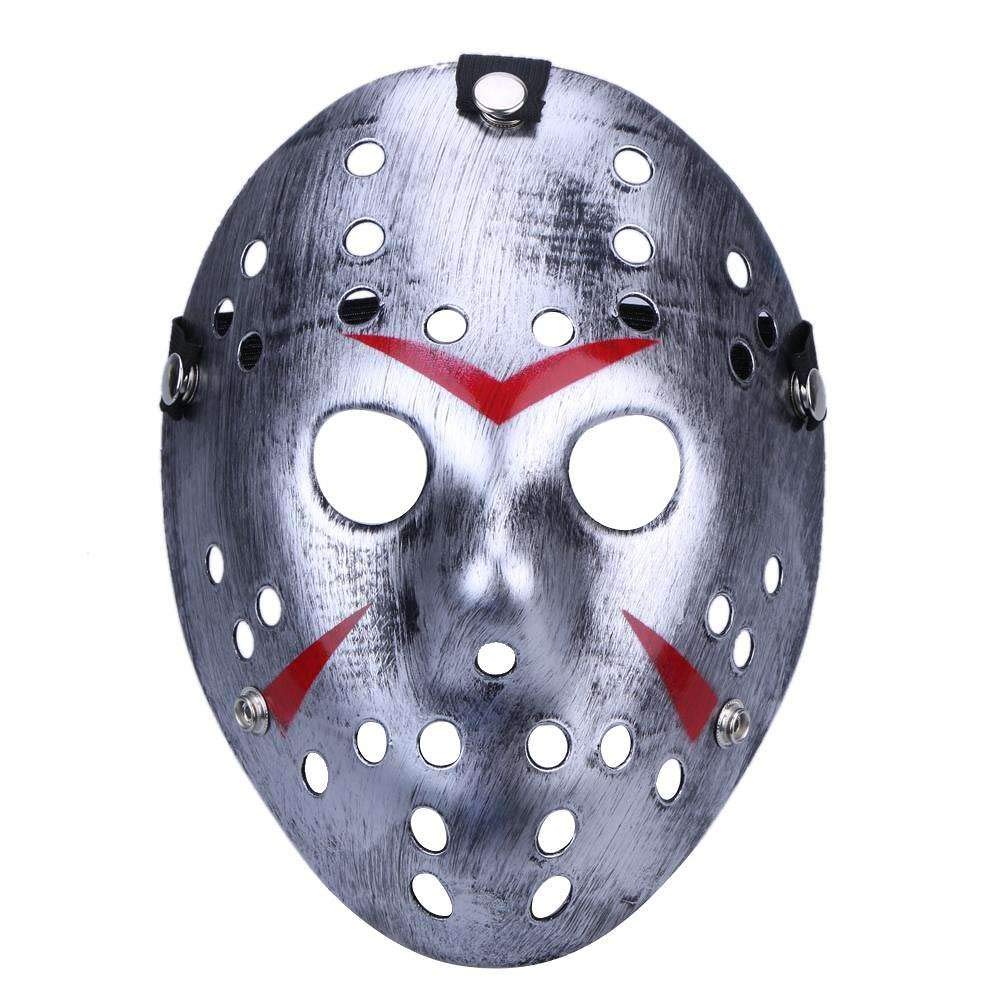 Boolavard Horror Halloween Costume Hockey Mask Party Cosplay Props (Silver)