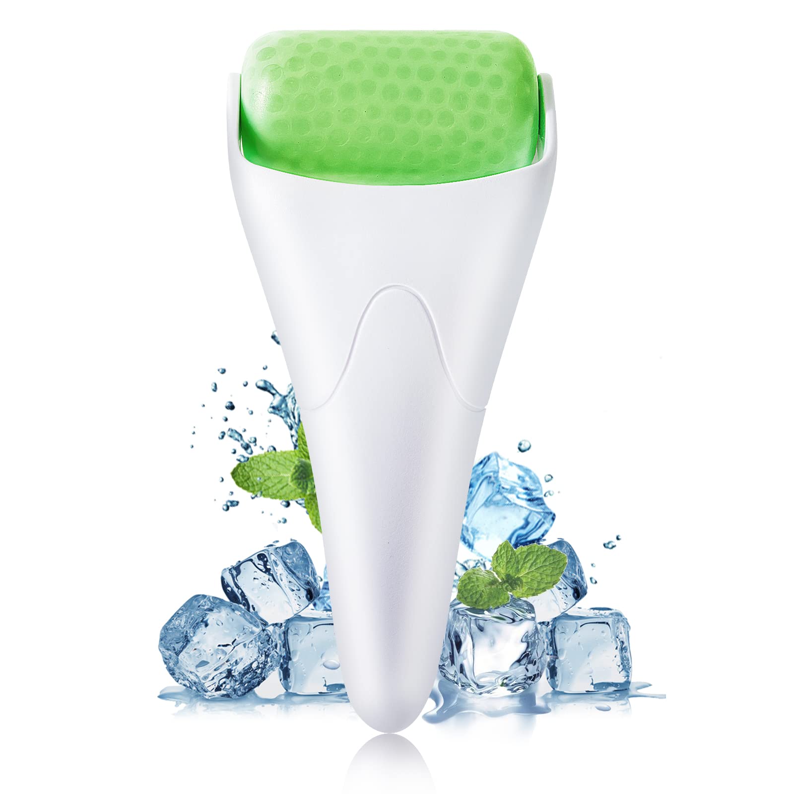 Ice Roller For Face and Eye, Facial Skin Care Tools For Puffiness Migraine Relief and Minor Injury, Reusable Rolling Tool for Facial Beauty, Skin Care Gifts For Women（WHITE）