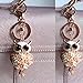 Bolbove Flower Owl Keychain Sparkling Keyring Blingbling Crystal Rhinestones Purse Pendant Handbag Charm (Pink)