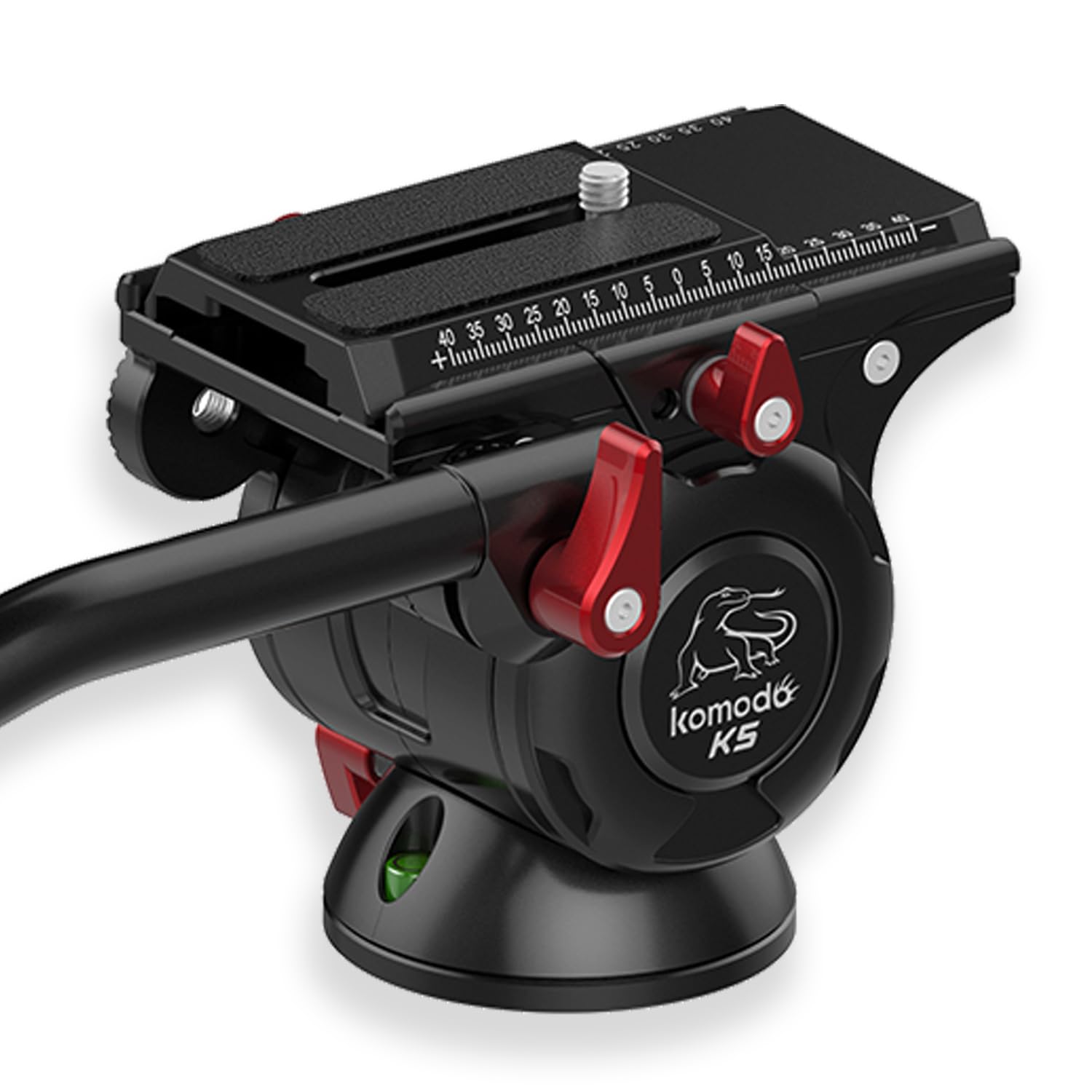IFOOTAGE Tripod Fluid Head Komodo K5,Aluminum Alloy Camera Tripod Head,with Quick Release Plate,for DSLR,Camcorder,Monopod,Max. payload 11lbs/5KG