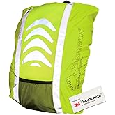 Salzmann Reflective Backpack Cover - High Visibility, Waterproof & Weatherproof Rucksack Cover - Made with 3M Scotchlite