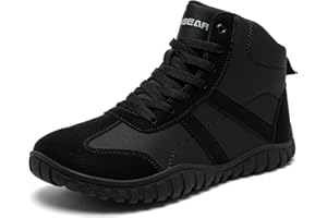 HOBIBEAR Unisex Wide Barefoot Boots for Mens Womens Hiking Outdoor Walking Shoes