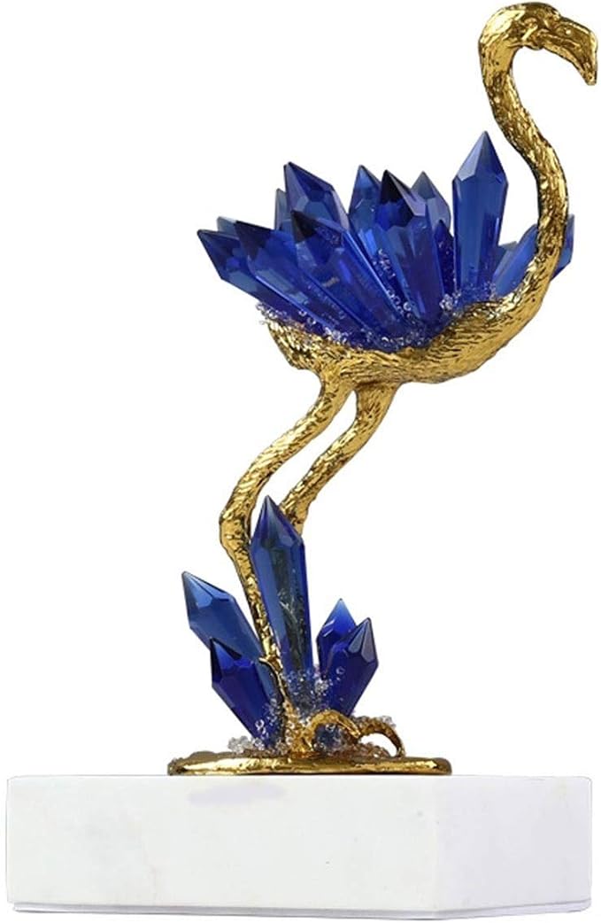 Sculpture Figurines فلامنغو ديكور سطح المكتب، زخرفة الكريستال ل ديكور