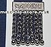 Past Master Apron Navy Blue Silver Eembroidery with Fringe