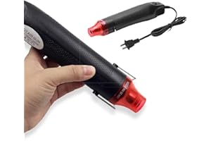 DIDODI Mini Heat Gun 300W Handheld Heat Gun Dual-Temperature 392℉ & 662℉ Hot Air Gun Electric Heating Tools for Removing Epoxy Cup Painting Resin Air Bubbles, Drying Crafts & Shrink Wrap Paint
