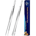 Amazon.com: JETKONG 2 Pcs 12-Inch Cooking Tweezers Stainless Steel