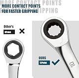 SORAKO 21 mm Ratchet Spanner Fixed Head Combination Wrench 72 Teeth view 4