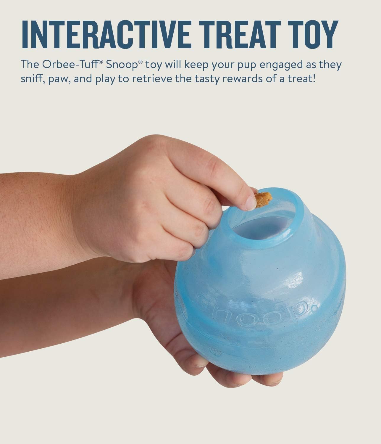 Outward Hound by Planet Dog Snoop Durable Interactive Treat Dispensing Dog Toy, Large, Blue, Blue Snoop - Image 3