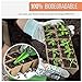 Peat Pots for Seedlings – 10 Seedling Trays with 2 Seed Starter Tray and Humidity Dome | 100 Biodegradable Seed Starter Pots for Plants | Peat Pods for Seedlings | Seed Starting kit -by Mr Sproutthumb 4