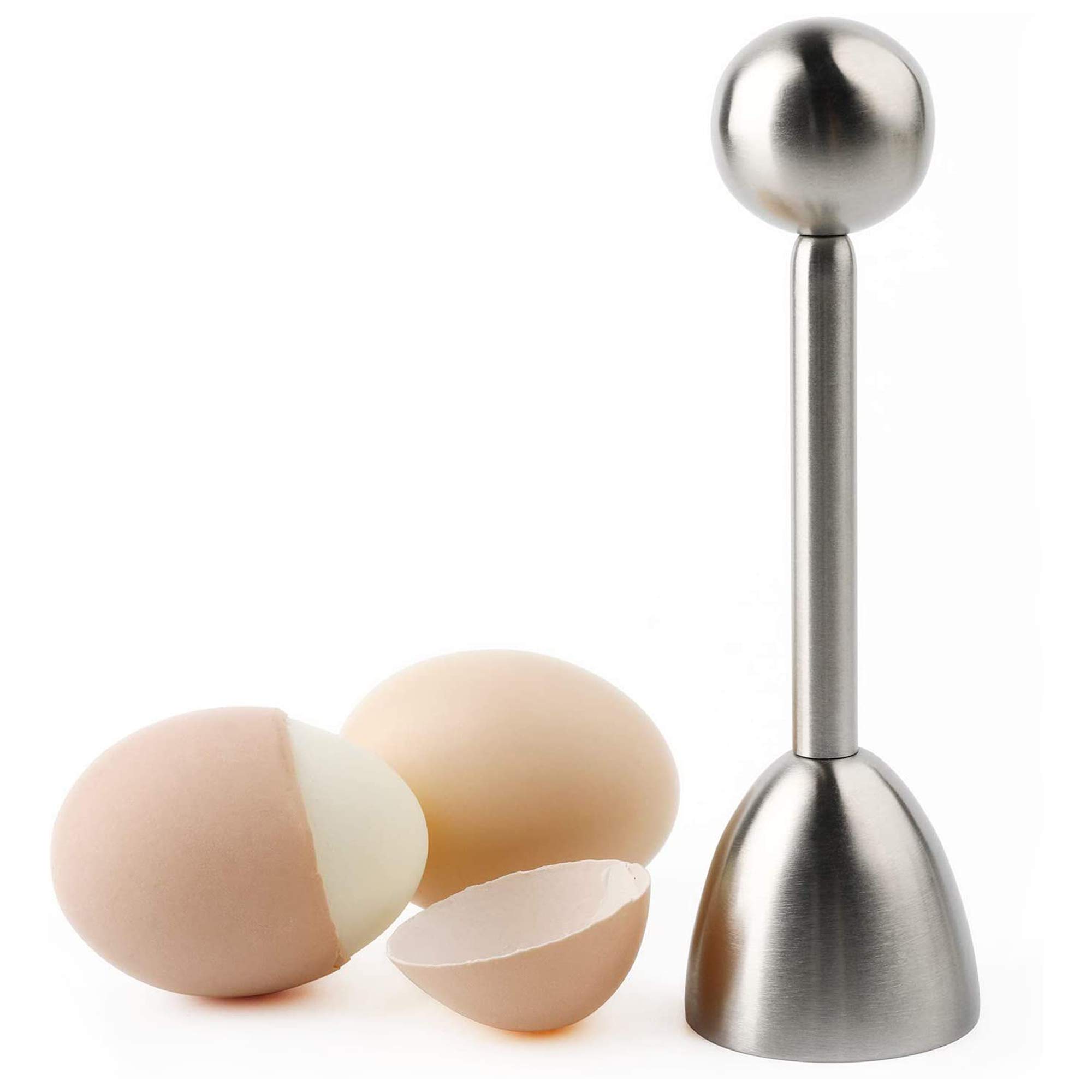 Stainless Steel Eggshell Top Cutter - Soft & Hard Boiled Egg Topper, Poached Egg Shell Remover